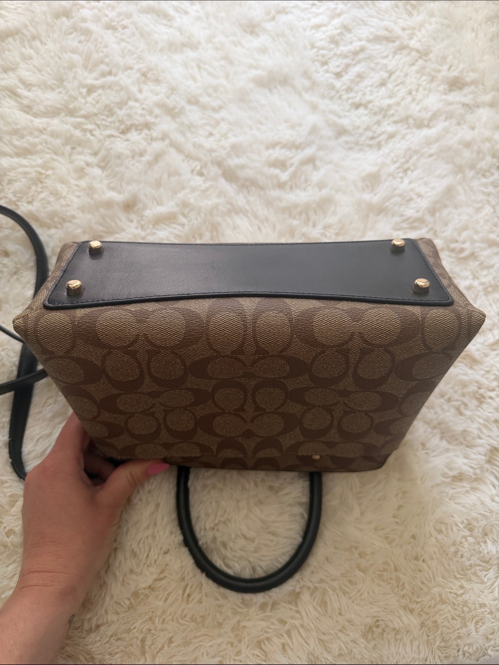 Coach Brown and Black Crossbody Bag - Picture 6 of 8